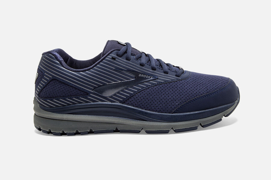 Brooks Addiction Walker Suede Running Shoes - Mens - Navy - NP4798531